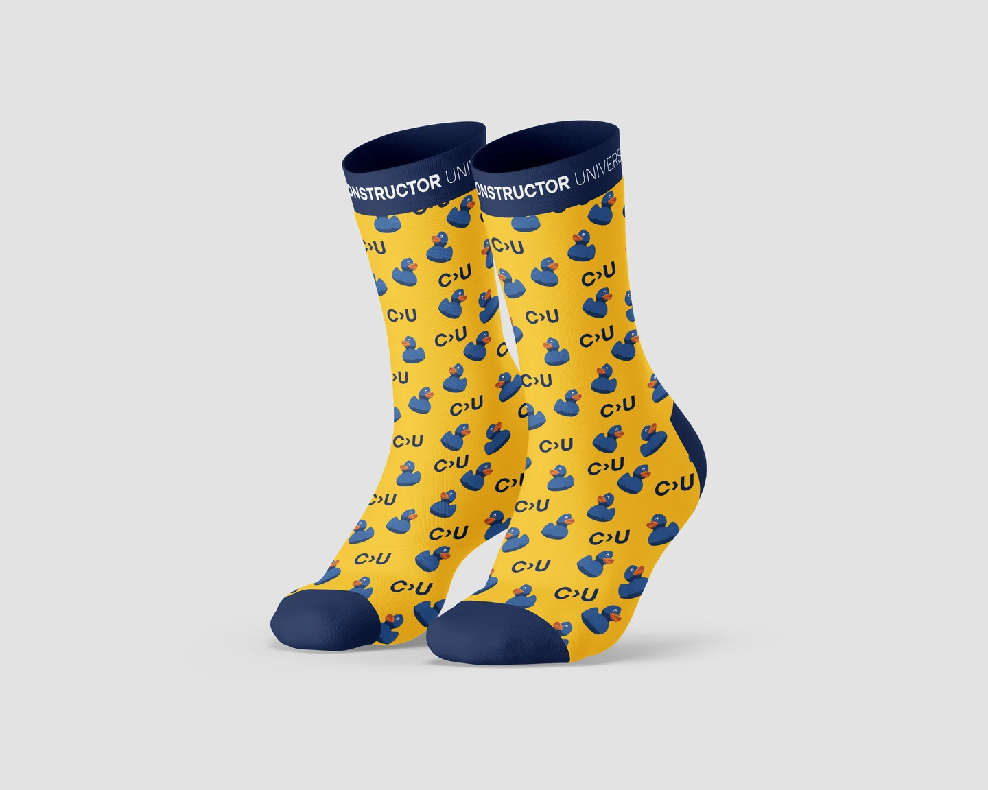 A sock design from the university merchandise collection.