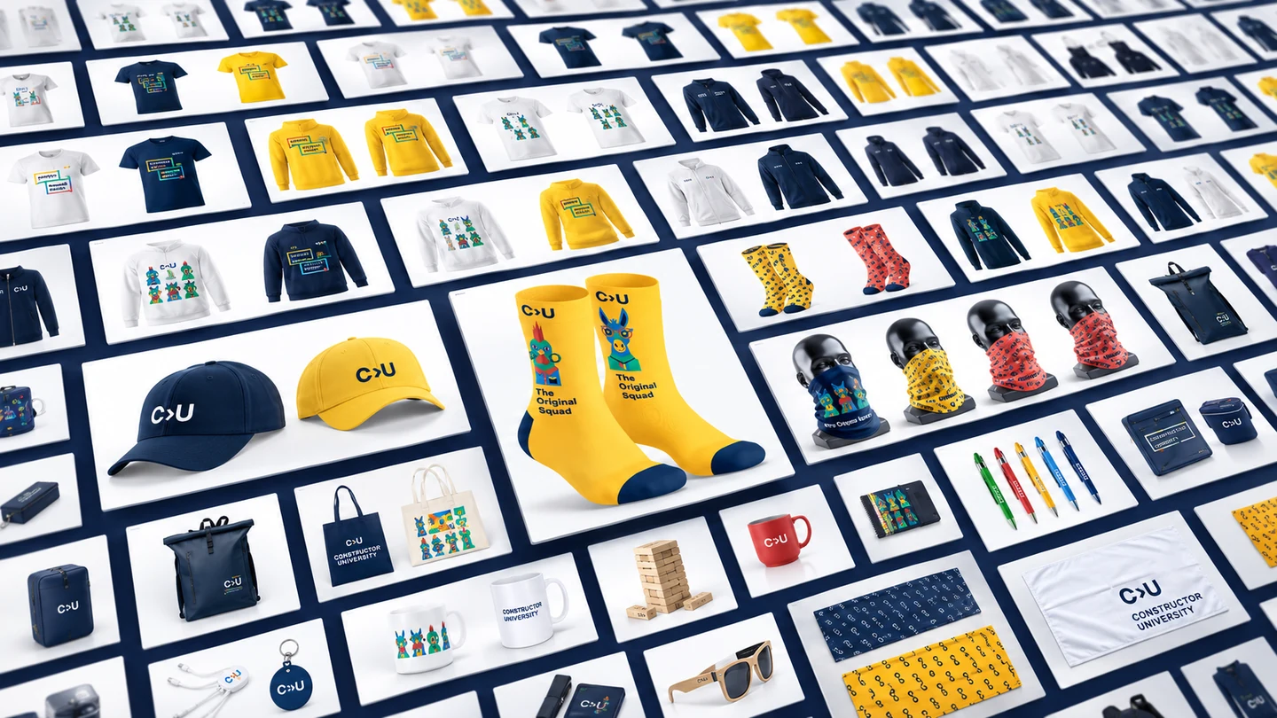The wider merchandise range, gathered in a catalogue view.