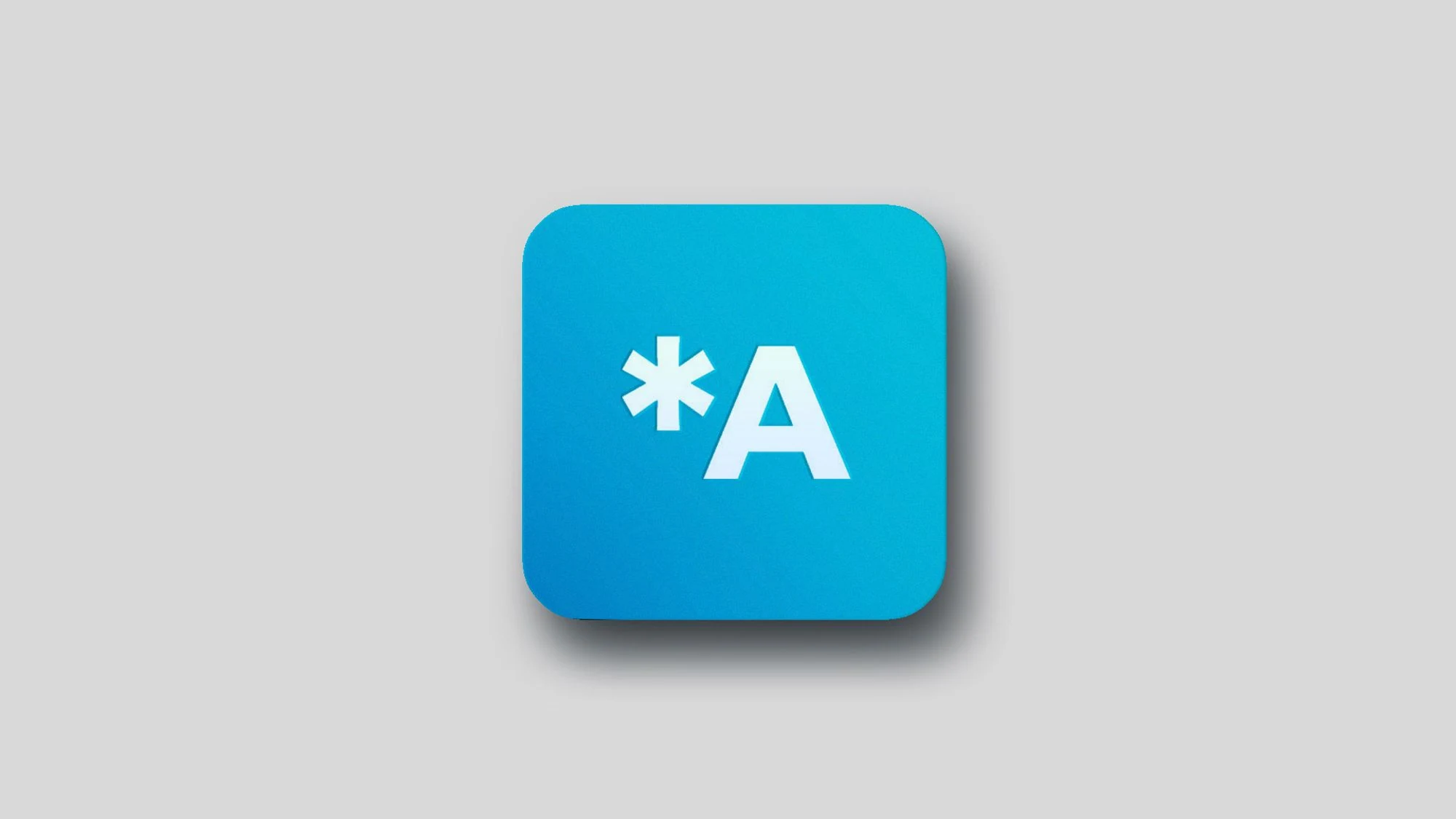 Aracor’s asterisk and A combined in a blue application icon